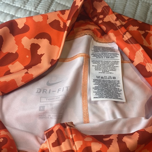 Nike Naomi Osaka Tennis sports leggings size large tightfit colorful camouflage - Picture 7 of 8